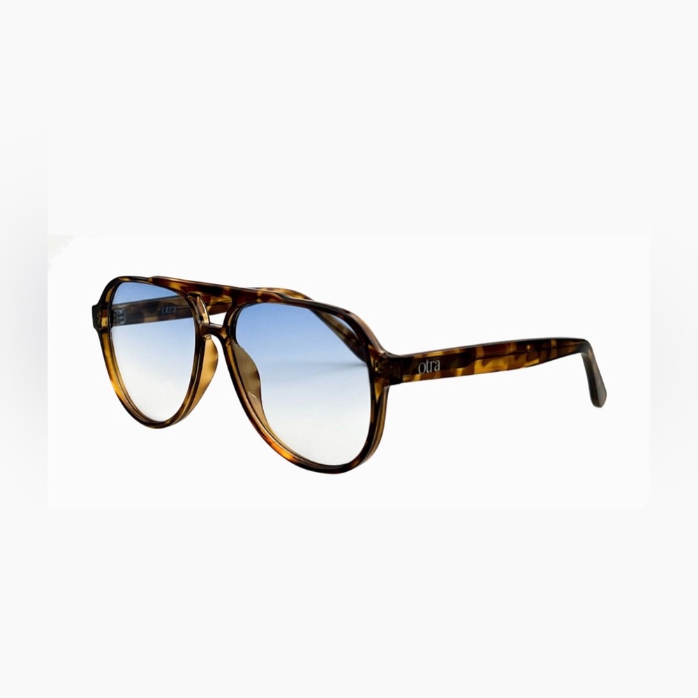 OTRA Eyewear Stevie Tortoiseshell Gradient Lens Aviator Glasses NWT - Picture 5 of 5
